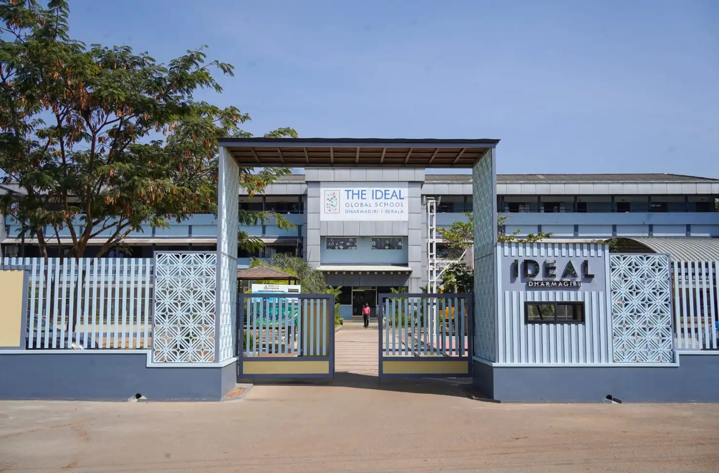 The Ideal Global Higher Secondary School Campus - Aerial view of Dharmagiri campus with modern facilities